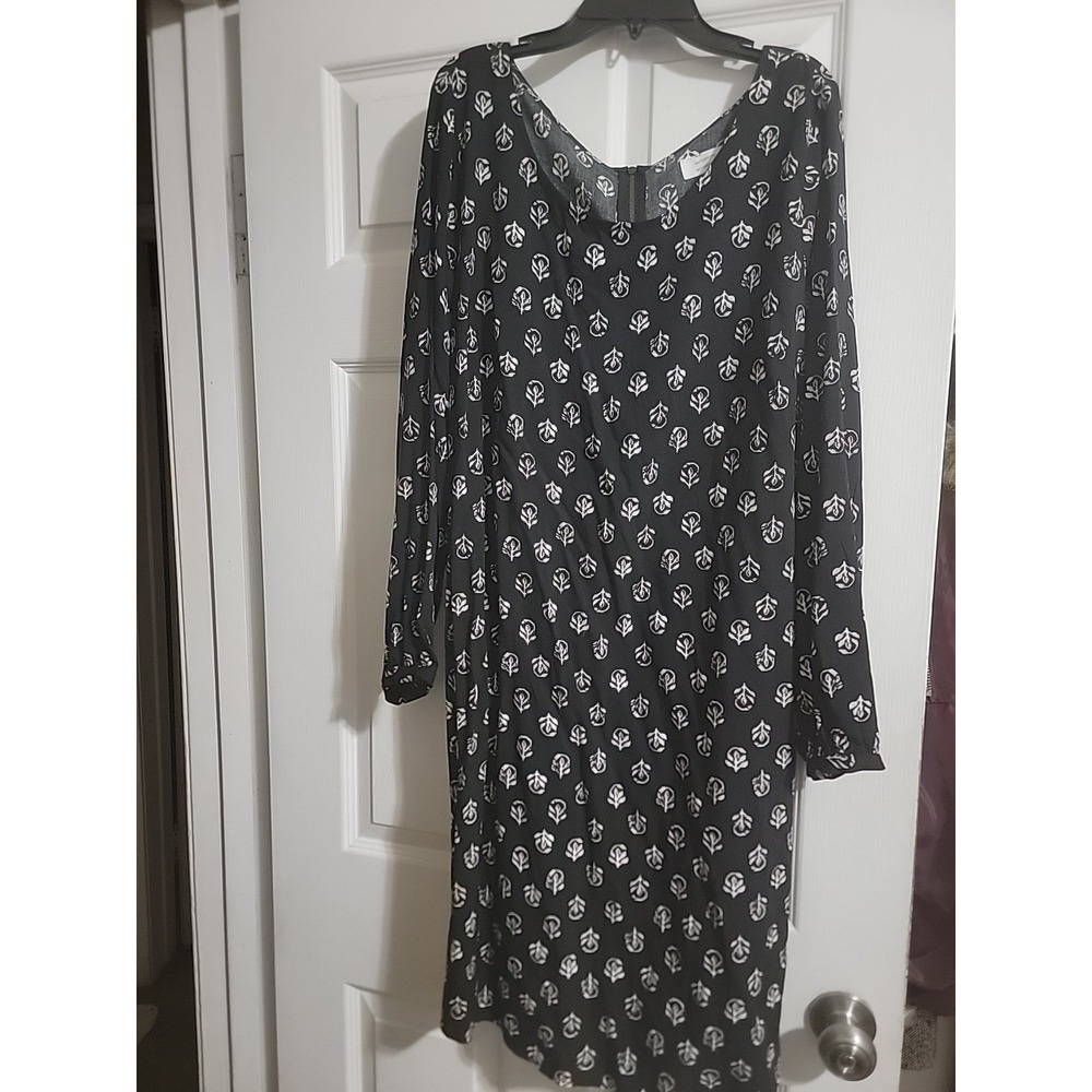 New Old Navy‎ Women Maternity Floral Dress Small Black White Soft Modal Small